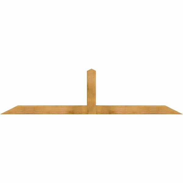 Ekena Millwork Portland Rough Sawn Timber Gable Bracket, Western Red Cedar, 84"W x 21"H x 4"D x 4"F, 6/12 Pitch GBW084X21X0404POR00RWR - main